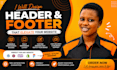design header and footer website