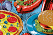 make a food pop art illustration