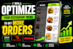 improve your online restaurant menu to boost sales  on ubereats, justeat etc