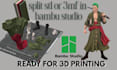 convert stl to 3mf, design, color or split 3d model for multicolor 3d printing