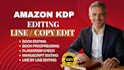 proofread, line copy edit your book amazon kdp book editor plagiarism check