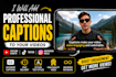 add captions to videos