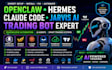 setup openclaw hermes claude code jarvis ai trading bot tradingview expert