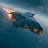 design spaceship, sci fi illustration and sci fi art
