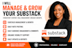 setup substack account design newsletter and optimize publication
