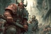 draw epic warhammer 40k custom character art in grimdark style