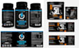 design supplement, bottle, product, and box labels
