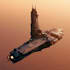 design spaceship, sci fi illustration and sci fi art