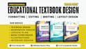 do educational textbook design, workbook design, curriculum book, cover design