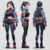 draw a professional character turnaround sheet and model sheet