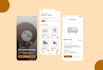 design user friendly mobile app UI UX with modern style