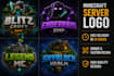design a custom minecraft server logo