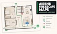 create airbnb emergency evacuation maps with clear fire escape routes