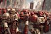 create epic grimdark sci fi character art inspired by warhammer 40k style