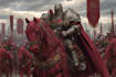 draw a powerful sci fi warrior character with detailed armor and weapons