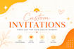 design a custom invitation for any event