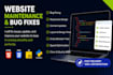 build a responsive HTML CSS javascript website