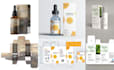 design cosmetic labels, skincare packaging, product box and bottle label
