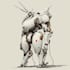 design custom futuristic mecha robot artwork