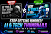 make ai and tech youtube thumbnail