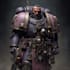 create grimdark sci fi character art inspired by warhammer 40k