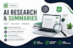 research any topic and provide clear ai summaries