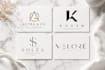 create a minimalist typography logo for your startup