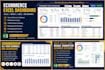 create an ecommerce excel dashboard with sales, profit cogs