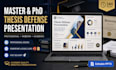 design a professional master or phd thesis defense presentation