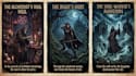create dark art, metal, gothic illustration