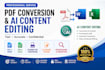 professionally convert PDF files and humanize ai generated text