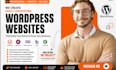 do responsive wordpress website creation with elementor, brizy or bricks builder