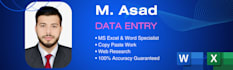 do expert data entry, copy paste and excel data entry work