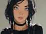 draw a portrait in semi realism style