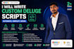 write custom deluge scripts for your zoho CRM