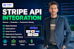 integrate stripe API, stripe connect, checkout, subscriptions in react nodejs