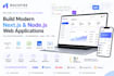 develop a custom full stack next js react node js web application