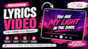 create an animated lyric video