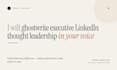 ghostwrite linkedin thought leadership in your voice