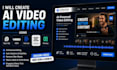 create ai video editing using opus clip,veed,descript,capcut and runway