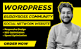 build buddyboss community website, wordpress social network platform