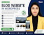 design a modern wordpress blog website or personal blog
