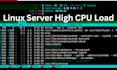 diagnose and resolve a high cpu usage issue on a linux server