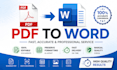 convert PDF to editable word quickly and accurately