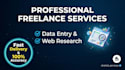 do data entry logo design and hindi english translation