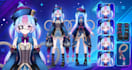 create custom male vtuber model, vtuber background, stream overlay, 2d vtuber