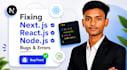 fix react js next js and node js bugs and errors