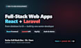 build a full stack web app with react and laravel