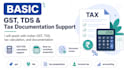 assist with indian gst, tds, tax calculation, and documentation