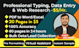 do your data entry and typing work accurately